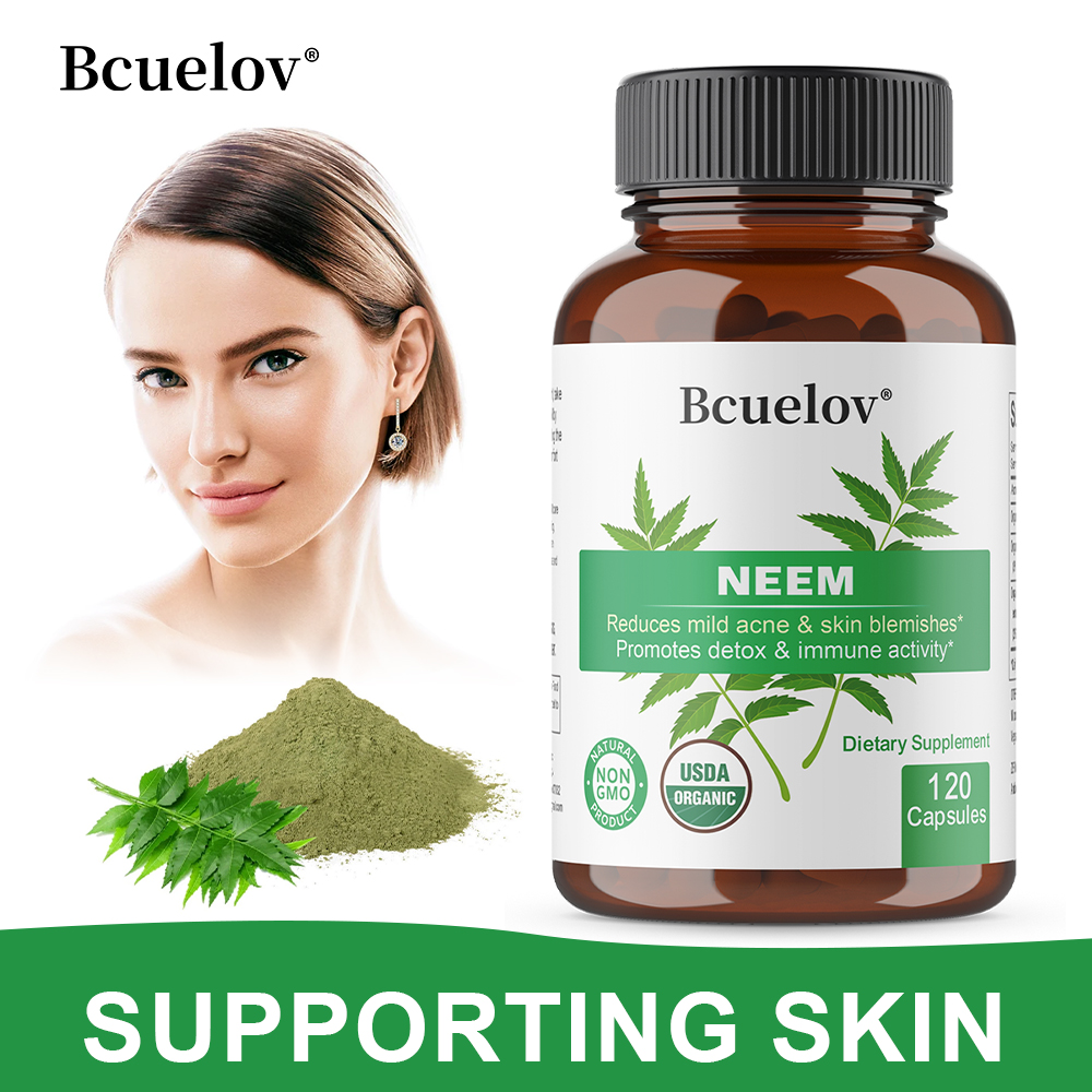 Herbal Supplement - Organiczne kapsułki z liści neemu, ziołowy