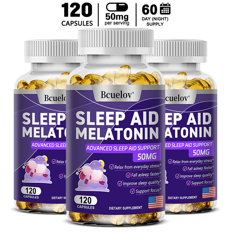Herbal Supplement - Kapsułki Melatonina 25mg z L-Teaninem, Citratem